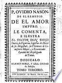 P. Ovidio Nasón, De el remedio de el amor impuro