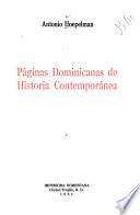 Páginas dominicanas de historia contemporánea