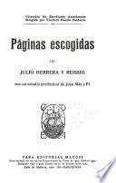 Paginas escogidas de Julio Herrera y Reissig