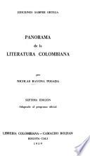 Panorama de la literatura colombiana