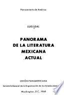 Panorama de la literatura mexicana actual