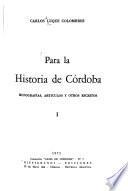 Para la historia de Córdoba