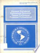 Personal Profesional Professional Personnel Pessoal Profissional Personnel Professionnel