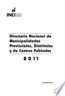 Peru, directorio nacional de municipalidades provinciales y distritales