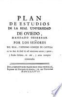 Plan de Estudios de la Real Universidad de Oviedo, 1774. Reales àrdenes