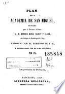 Plan de la Academia de San Miguel