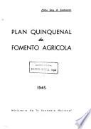 Plan quinquenal de fomento agrícola