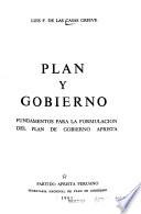 Plan y gobierno