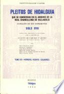 Pleitos de hidalguía que se conservan en el Archivo de la Real Chancillería de Valladolid: Herrero, Vicente-Izquierdo