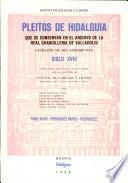Pleitos de hidalguía que se conservan en el Archivo de la Real Chancillería de Valladolid: Reimundez Pardo-Rodriguez