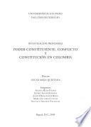 Poder constituyente, conflicto y constitución en Colombia