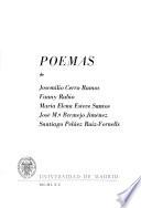 Poemas de Josemilio Cerro Ramos, Fanny Rubio, María Elena Esteve Santos, José M.a Bermejo Jiménez, Santiago Peláez Ruiz Fornells