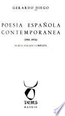 Poesía española contemporánea, 1901-1934
