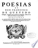 Poesias de Don Francisco de Quevedo Villegas