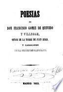 Poesias de Don Francisco Gomez de Quevedo y Villegas
