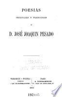 Poesias originales y traducidas de D. José Joaquin Pesado