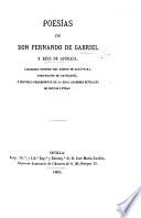 Poesias. Sevilla, Jose Maria Geofrin 1865