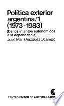 Política exterior argentina (1973-1983)