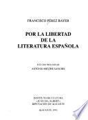 Por la libertad de la literatura española