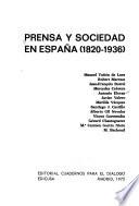 Prensa y sociedad en España (1820-1936)