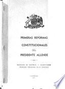 Primeras reformas constitucionales del presidente Allende