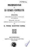 Principios de la lengua castellana, ó, Prueba contra todos los que asienta D. Vicente Salvá en su gramática