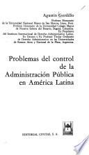 Problemas del control de la administración pública en América Latina