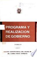 Programa y realización de gobierno: 1957: Discursos
