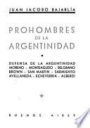 Prohombres de la argentinidad
