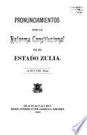 Pronunciamientos por la reforma constitucional en el estado Zulia
