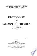 Protocolos de Alonso Gutiérrez, 1522-1525
