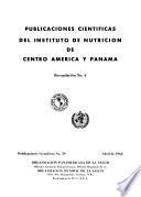 Publicaciones científicas del Instituto de Nutrición de Centro América y Panamá