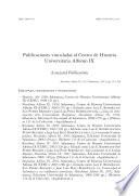 Publicaciones vinculadas al Centro de Historia Universitaria Alfonso IX