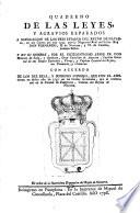 Quaderno de las leyes y agravios reparados a supplicacion de los tres estados del reyno de Navarra en las cortes del año 1757 ...