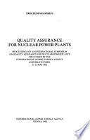 Quality Assurance for Nuclear Power Plants