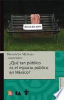 ¿Qué tan público es el espacio público en México?