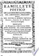 Ramillete poetica de las discretas flores del amenissimo, delicado numen del doctor d. Joseph Tafalla Negrete ...