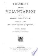 Reglamento de los Voluntarios de la Isla de Cuba