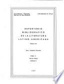 Repertorio bibliográfico de la literatura latino-americana