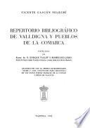 Repertorio bibliográfico de Valldigna y pueblos de la comarca