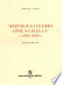 República i guerra civil a Calella, 1931-1939
