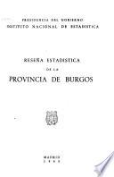 Reseña estadística de la Provincia de Burgos