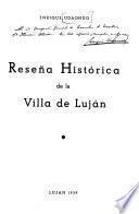 Reseña histórica de la villa de Luján