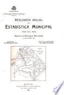 Resumen anual de estadística municipal