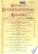 Review of International Affairs