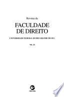 Revista da Faculdade de Direito da Universidade Federal do Rio Grande do Sul