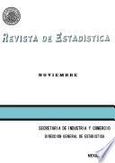 Revista de estadística 1967. Noviembre. Volumen XXX, núm 11