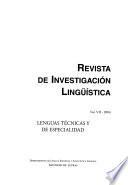 Revista de investigacíon lingüística