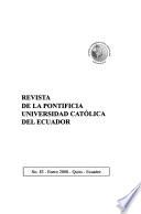 Revista de la Pontificia Universidad Católica del Ecuador