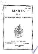 Revista de la Sociedad Bolivariana de Venezuela